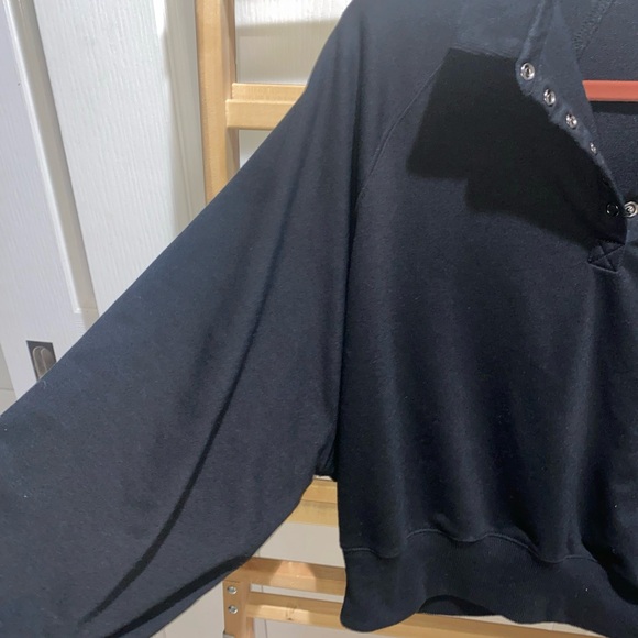 pink lily, oversized, black sweater, balloon sleeves, NWOT size small - Picture 2 of 9